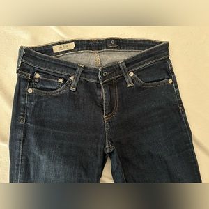 AG- The Stilt Cigarette Leg- Dark Wash Jeans- 25R